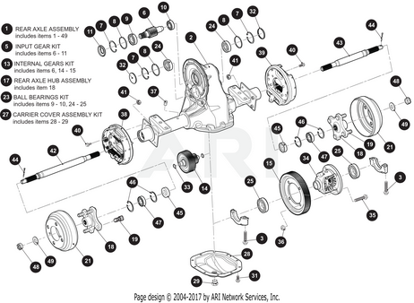 SVC-HUB,AXLE, REAR-ASSY